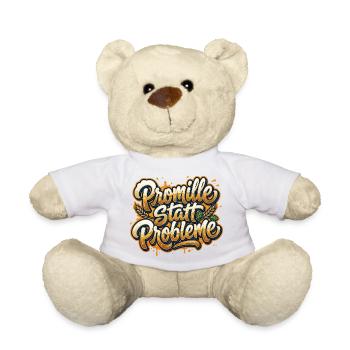 Promille statt Probleme - Teddy - Weiß - Vorne
