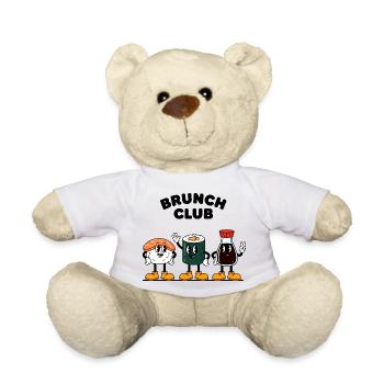 Brunch Club Retro Cartoon Sushi Freunde - Teddy - Weiß - Vorne