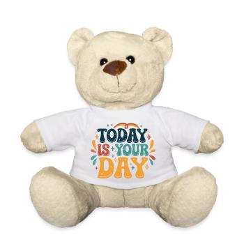 Heute ist dein Tag - Teddy - Weiß - Vorne