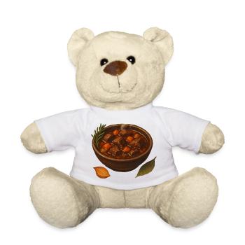 Pot goulash de bœuf - Nounours - blanc - Devant