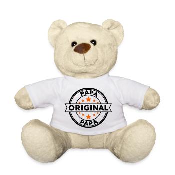 Sternenring Muster Papa - Teddy - Weiß - Vorne