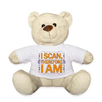 MRI Tech I Scan Therefore I Am MRI Technologist - Teddy - Weiß - Vorne