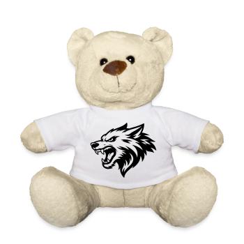 Wolf Kopf - Teddy - Weiß - Vorne