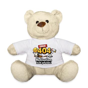 404 Error Motivation not found - Teddy Bear - white - Front