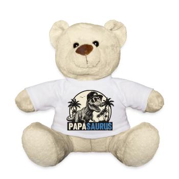 Papasaurus – Cool T-Rex Father Design - Nounours - blanc - Devant