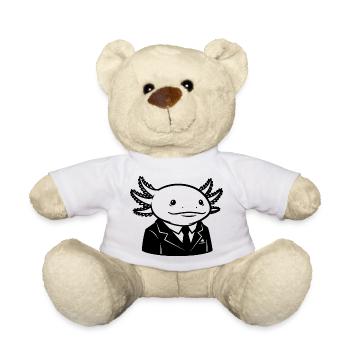 Axolotl en costume – Design Business Tier - Nounours - blanc - Devant
