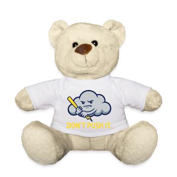 Die Warnung vor grummeligen Sturmwolken - Teddy - Weiß - Vorne