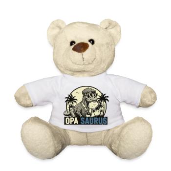Opasaurus Rex – Cadeau dinosaure drôle de grand-père - Nounours - blanc - Devant