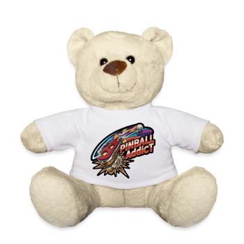 Pinball Addict Neon Burst - Teddy Bear - white - Front