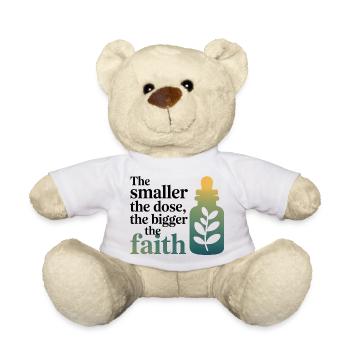 Homeopathy Smaller Dose Bigger Faith Professional  - Teddy Bear - white - Front