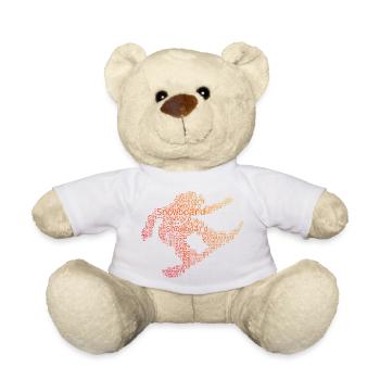 Snowboard Motiv das sofort wirkt für Frauen - Teddy - Weiß - Vorne