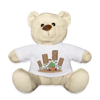 Gardener Growing Doors - Teddy Bear - white - Front
