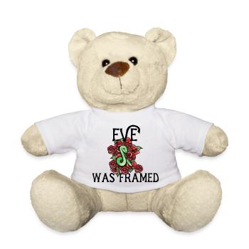 Emerald Serpent Among Roses - Teddy Bear - white - Front
