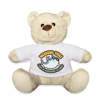 Weekend Vibes Shark Cocktail Tee - Nounours - blanc - Devant