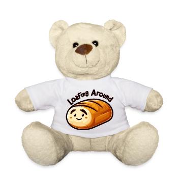Loafing Around – Kawaii Brot Design - Teddy - Weiß - Vorne