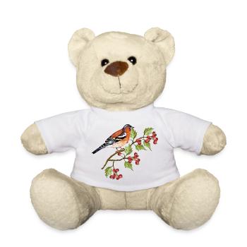 Bunter Vogel - Teddy - Weiß - Vorne