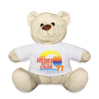 Rebel with a cause - Teddy Bear - white - Front