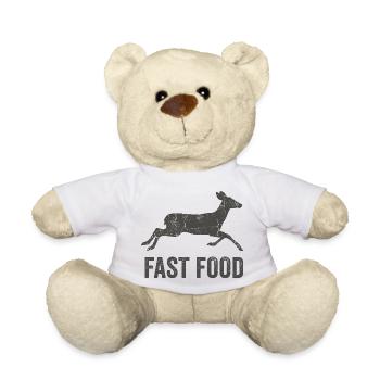 Chemise humoristique de chasse pour chasseurs - Nounours - blanc - Devant