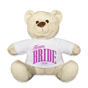 Team Braut JGA Junggesellinnenabschied 2026  - Teddy - Weiß - Vorne