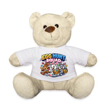 Easter Egg Hunt Squad Easter Bunny - Teddy Bear - white - Front