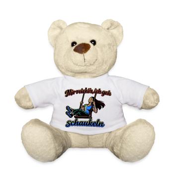 Mir reichts ich geh schaukeln Spruch - Teddy - Weiß - Vorne