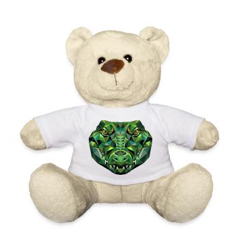 Crocodile Alligator Reptile Crocodile Adore les Crocodiles - Nounours - blanc - Devant