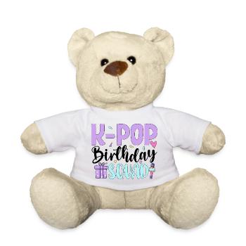 K Pop Birthday Squad - Teddy Bear - white - Front