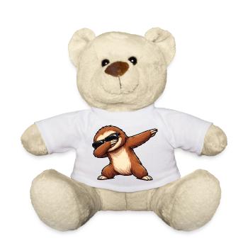 Dabbing Faultier - Teddy - Weiß - Vorne