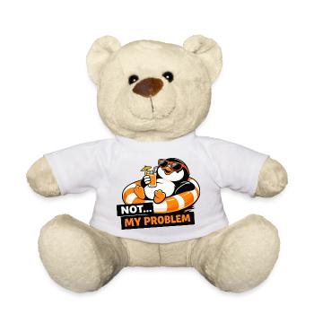 Not My Problem Penguin Chill - Teddy Bear - white - Front