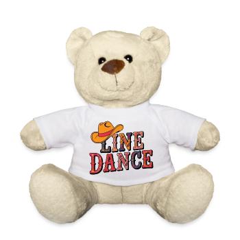 Line Dance Farbenpracht mit Cowboyhut - Teddy - Weiß - Vorne