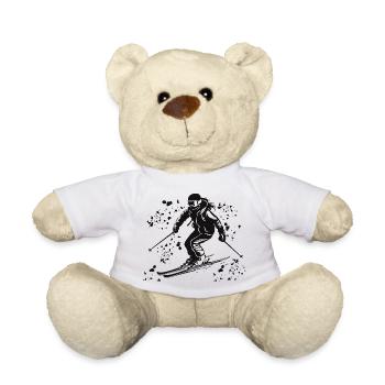 Alpine skiing Winter sports Nordic skiing - Teddy Bear - white - Front