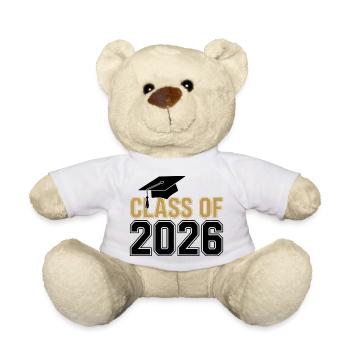Class of 2026 Graduation T-Shirt – Funny / Proud - Nounours - blanc - Devant