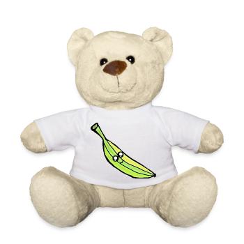 Banana Banana Fruit Fruit Kawaii - Teddy Bear - white - Front