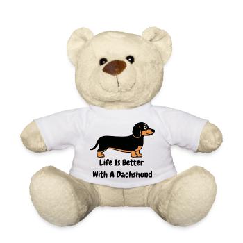 Dackel Leben - Teddy - Weiß - Vorne