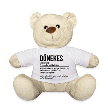 Dönekes Ruhrpott Dialekt, Ruhrgebiet Slang, Hoodie - Teddy - Weiß - Vorne