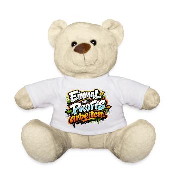 Einmal mit Profis arbeiten - Teddy - Weiß - Vorne