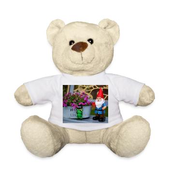 Garten Gnom und Froschmotiv - Teddy - Weiß - Vorne