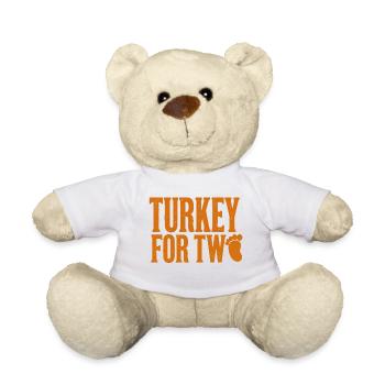 Une femme enceinte adore la Turquie pendant ses deux mois - Nounours - blanc - Devant
