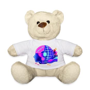 Fusion de l’IA et de l’intelligence humaine - Nounours - blanc - Devant
