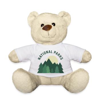 National Park Hiking Forest Peaks Landscape Nature - Teddy Bear - white - Front