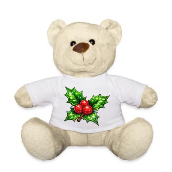 Houx aux baies - Nounours - blanc - Devant