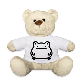 frog - Teddy Bear - white - Front