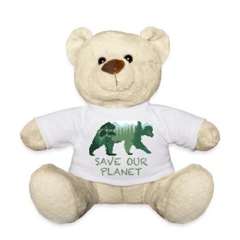 Forêt naturelle d’ours Conservation de la nature - Nounours - blanc - Devant