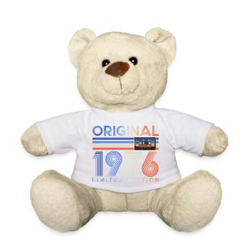 50 Birthday 50 Years 1976 Vintage Born - Teddy Bear - white - Front