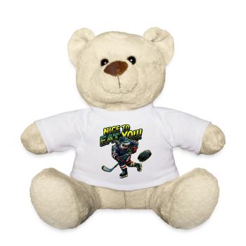 Chaos de hockey sur les requins : Sympa de te manger - Nounours - blanc - Devant