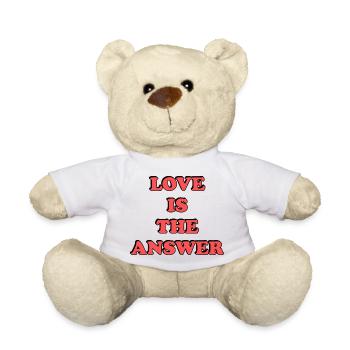 L’amour est la réponse - Nounours - blanc - Devant
