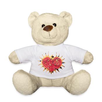 Cœur Étoile Paillettes du Cœur - Nounours - blanc - Devant