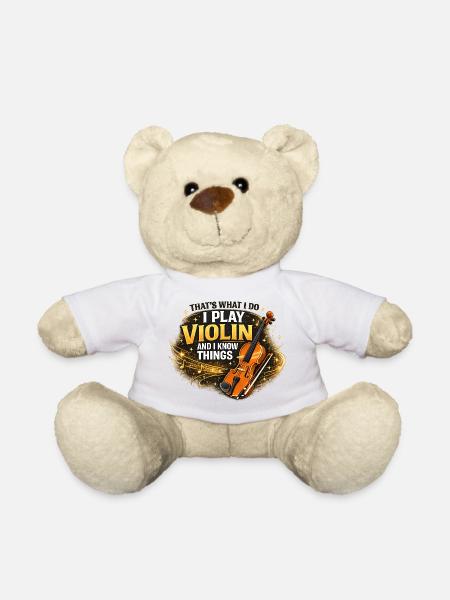 Cadeau pour le violoniste - Nounours - blanc