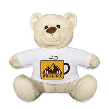Heisse Tasse Berge Abzeichen - Teddy - Weiß - Vorne