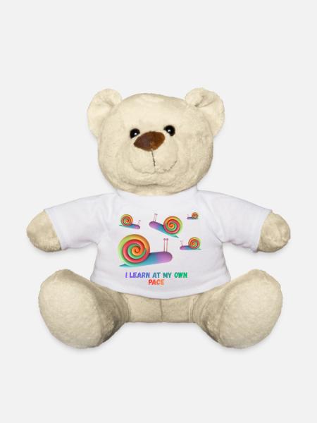Ich lerne in meinem eigenen Tempo - Teddy - Weiß